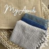 MyAprils Turkish Hand Towels for Bathroom | Kitchen Towel with Fringe Decorative Bathroom Towel for Hand, Face, Hair, Tea, Dishcloth, Kitchen and Bath | 100% Cotton 19x40 inches - Beige