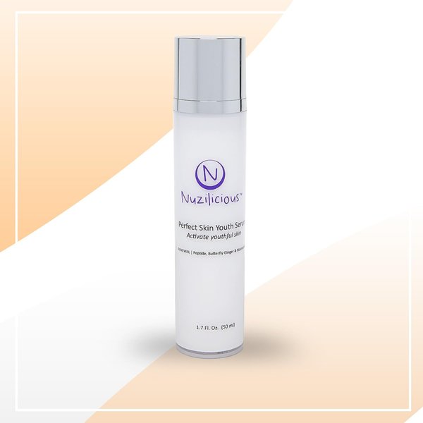 Nuzilicious Perfect Skin Youth Serum – Target 20 Signs of Aging for Firmer, Smoother, Radiant Skin | Pro-Grade Anti-Aging Formula | 85% Natural, Vegan & Cruelty-Free (1.7 oz)