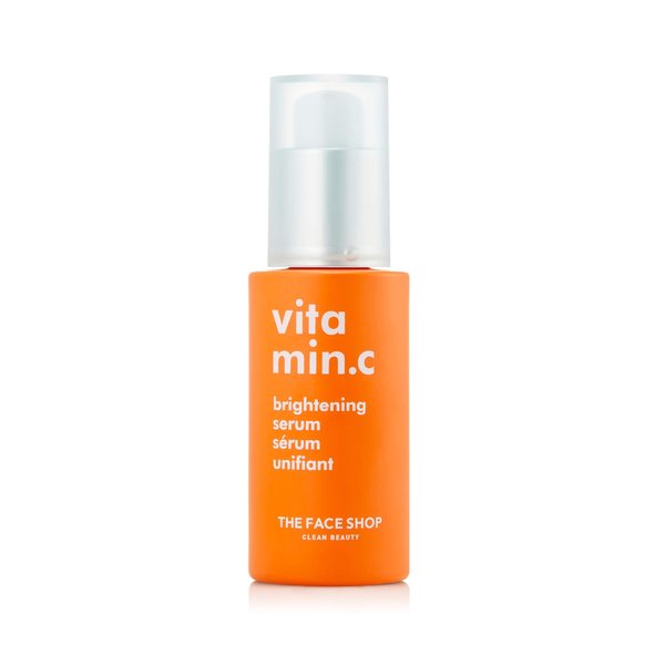 THE FACE SHOP Vitamin C Skin Brightening Serum with Panthenol,Niacinamide and Vegan-Certified Hyaluronic Acid