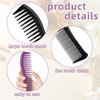 2PCS Detangling Hair Comb for Women, 2-Sided Plastic Hairstyle Comb With Wide and Fine Teeth, All-Purpose Hair Comb for Thin, Thick, Curly, Straight Hair - For Men & Women Combing, Hairstyling
