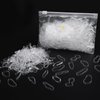 Dimeho 1000 Pcs Clear Elastic Hair Rubber Bands, Mini Rubber Hair Bands Non-slip Elastic Hair Tie Soft Hair Elastics Braids Rubber Bands Small Hair Accessories(Clear)