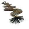 25 Strands Wavy Body Wave Micro Ring Links Locks Beads Keratin Stick I Tipped Pre Bonded Human Hair Extensions Color #8 (Light Brown)
