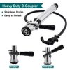 FERRODAY 8" Keg Tap Keg Pump D-System Beer Taps for Kegs US Keg Pump for Beer Keg Tap Kit Beer Keg Tap Beer Tap Keg Pump Tap Keg Taps for Beer Pump Keg Hand Pump Keg Tap for Beer Keg Tapper Party Tap