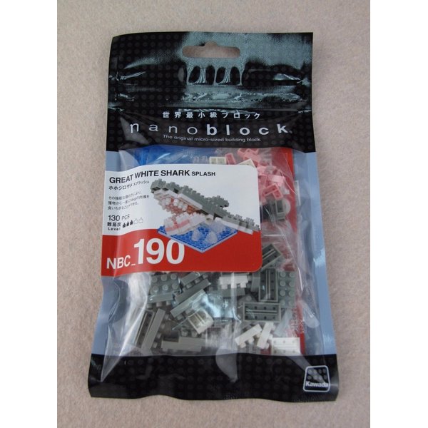 Nanoblock Great White Shark Splash Building Kit (120 Piece)