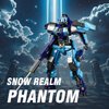 DAHONPA Blue Snow Phantom Transforming Mech Robot Building Blocks Set, Creative City Guardian Robot Model Kit (752+ pcs), Justice Hero Soldier Mech Toy, Christmas Birthday Gifts for Adults and Kid