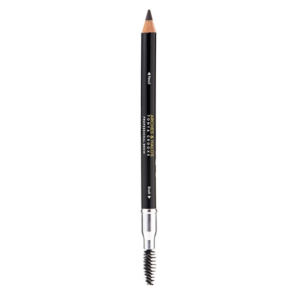 Arches & Halos Precision Brow Shaping Pencil - Double Sided Eyebrow Filler and Spoolie Brush - Creamy Texture for Shaping and Defining With Ease - Vegan, Cruelty Free - Espresso - 0.070 oz