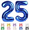 25 Balloon Numbers, 25th Birthday Decorations for Women Men, Number 52 Balloons 40 In Dark Blue Happy Birthday Party Decorations Jumbo Foil Helium Mylar Balloons for Wedding, Graduations