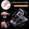 EBANKU 100 PCS Clear Nail Extension Form Tips Dual Nail Mold Full Cover UV Polygel Gel Tools Acrylic Nail System Forms Set with Black Dual-Ended Polygel Brush & Picker 5Pcs Nail Tips Clip (Pink)