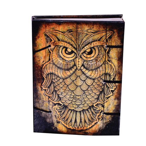 Purpledip Vintage Diary Notebook 'Wisdom Of The Jungle': Handmade Paper Journal for Corporate Gift or Personal Memoir (10526)