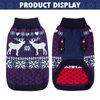 SCENEREAL Dog Sweater for Small Size Dog Girls Boys, Turtleneck Pullover Winter Dog Clothes, Christmas Dog Outfits, Pet Sweatshirt Apparel Knitwear,Dachshund, Yorkie, Chihuahua S