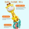 WHNKFB Baby Musical Rattles 0-6-12 Months, Baby Teething Toys with Music and Light, Infant Educational Learning Toys, Teethers for Newborn Baby Boy Girl Gifts (Giraffe)