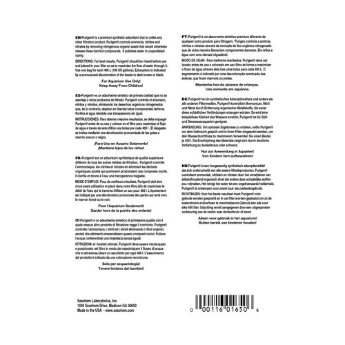 Seachem Indoor Purigen Organic Filtration Resin - Fresh and Saltwater 100 ml