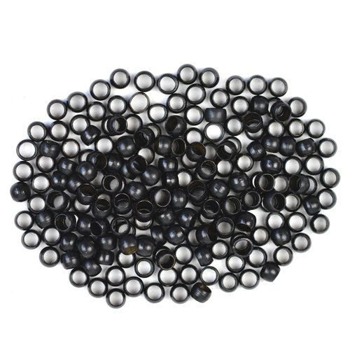 3.0mm 1000 Pcs Nano Beads Micro Links Copper Nano Rings Beads Hair Beads for Hair Extensions (Black)