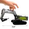 Gemini&Genius Drill Excavator Toy for Kids, 1:50 Scale Impact Hammer Excavator Construction Vehicle Toy, Demolition Machine-Tracked Driller, Engineering Car Great Toys and Gifts