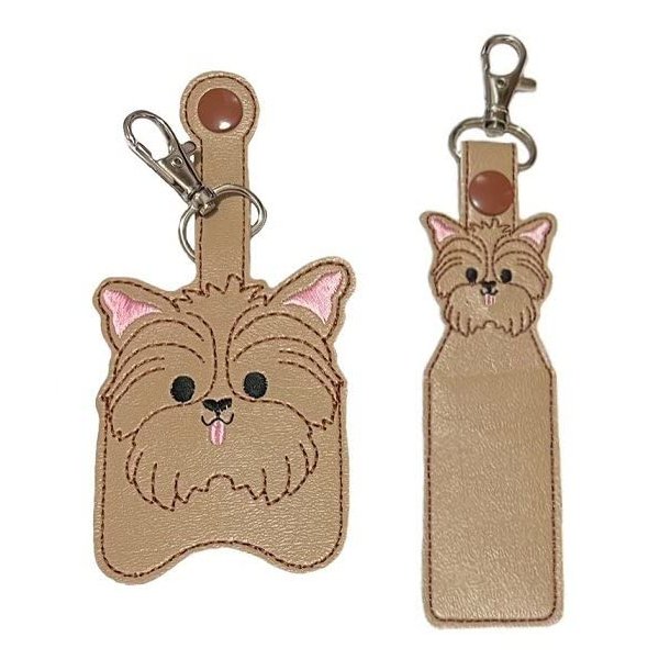 Yorkie Hand Sanitizer Holder And/Or Lip Balm Holder