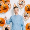 16th Birthday Balloons for Girls Boys 18Pcs Orange Happy 16th Birthday Latex Balloons Orange 16th Birthday Party Decorations for Kids 16th Birthday Anniversary Fall Halloween Party Supplies 12 Inch