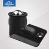 HOMOTEK 4 Pack Drive in Ball Catch with Strike Plate for Closet Doors, Black, 13/16 Inch x 1-1/8 Inchs,Die-cast, Adjustable Tension Ball