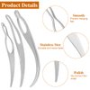 7 Pcs Dreadlock Tool Interlocking Tool, 3 Styles Easyloc Hair Crochet Needle for Dreadlocks, Interlocks & Sisterlocks Maintenance, Tightening Accessory for Braid Hair Making (Rose Silver Gold)