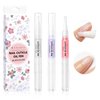 Makartt 3Pcs Cuticle Oil Pen Nail Care Set, Nail Cuticle Revitalizer Oil 5ML Nail Repair Oil Cuticle Softener Nail Moisturizer Cuticle Care Kit for Acrylic Nail Oil For Manicure w/Vitamin E