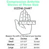2 Pairs Arthritis Compression Gloves for Arthritis, Rheumatoid, Carpal Tunnel Pain, Driving, Typing Fingerless Gloves For Women Men, Support Hand, Wrist and Joint (Pure Black, Small)