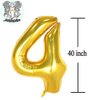 40 Number Balloons Gold Big Foil Mylar Giant Jumbo 40 Balloons for Men Women 40th Birthday Party Supplies 40 Anniversary Events Decorations