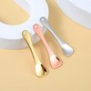 WY LIGHTING LEVEL 3Pcs Mini Skin Care Spoons Reusable Cosmetic Scoop Massage Metal Makeup Spatula Face Cosmetic Applicator Scoop Beauty Cosmetic Tool for Cream Lotions Moisturizers Mixing and Sampling
