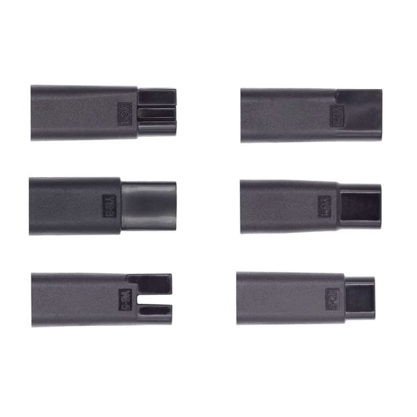 cablecc 6pcs/Set Female USB-C to DC 5V 2Pin Power Charge Adapter for Electric Hair Clipper Beard Trimmers Shavers Beauty Instruments