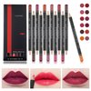Natural Lip Liner Lipstick Pencils, 12 Colors, Waterproof, Long Lasting, Easy to Apply & Remove, 12 PCS Lip Liner set