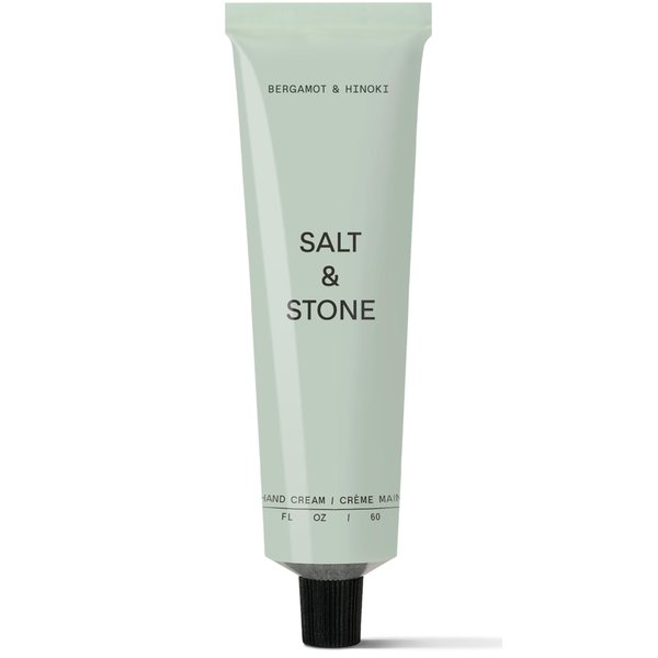 Salt & Stone Hand Cream - Bergamot & Hinoki | Hand Cream for Women & Men | Hydrates, Nourishes & Softens Skin | Restores Dry Cracked Hands | Fast-Absorbing | Cruelty-Free & Vegan (2 fl oz)