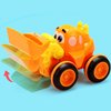 Toys for a 2 Year Old Boy - 3 Friction Powered Trucks for 2+ Year Old Boys, Push & Go Cars Cartoon Construction Vehicle Set - Toddler Boys Toys & Toy Trucks, Play Pull Back Car