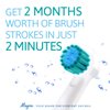 Replacement Brush Heads Compatible With Oral b- Sensitive Gum Care Electric Toothbrush Heads - Pk of 4 Generic Brushes Refill for Oralb Braun- Fits Oral-b 7000, Pro 1000 500 & More!