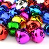 100pcs Jingle Bells, Marrywindix 1 Inch Craft Bells Bulk DIY Bells for Christmas, Party, Festival Decoration and Home Decoration