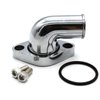 GSKMOTOR 90 ° Water Neck Thermostat Housings for Small and Big Block Chevy 265 283 305 307 327 350 383 400 396 402 427 454 472 502 348 409 Engines, High Performance Polished Aluminum Water Neck