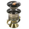 Frankincense Resin Incense Burner, Incense Censer, Bakhoor Burner, Charcoal Incense Burner, Incense Burner with Handle Tongs for Yoga, Spa Aromatherapy