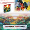 Bgraamiens Puzzle-Canyon Sunset-1000 pieces Modern Art Puzzle, Canyon Puzzle, 3D Visual Mountain Scenery Puzzle, Unique Color Challenge Puzzle