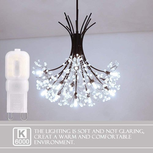 G9 LED Light Bulbs Dimmable 3W 25W Halogen lamp Replacement,Cool White 6000K, 120V AC, 360 Degree Beam Angle, 10Pack