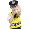 3 otters Police Hat for Kids, 4PCS Kids Police Accessories with Whistle Handcuffs Kids Cop Set for Christmas Kids Police Accessories Party Gifts
