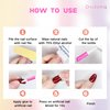 Oxizona Nail Glue Super Strong Nail Glue for Acrylic Nails Press on Nails Professional Nail Glue for Nail Tips Fake Nails False Nails Long Lasting Glue for Stick On Nails Broken Nails 0.07oz 12Pcs