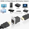 QIANRENON 4K HDMI Rectangular Panel Adapter HDMI 2.0 Female to Female Panel Mount Connector HDMI Mounting HD Display Docket, Mounting on Device Panel, Desktop, Wall, for HDTV PC Monitor Projector