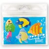 Eraser Buddiez - Reef Fish from Deluxebase. Cute Rubber Stationery Set in Reusable Bag. Novelty Office Desk Accessories, School Supplies and Party Favors.
