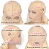 613 13x6 Lace Front Wig Human Hair 200 Density 32 Inch Blonde Wig Human Hair 613 HD Lace Frontal Wigs Human Hair 13x6 Body Wave Blonde Lace Front Wigs Human Hair Pre Plucked with Baby Hair for Women