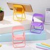 Totority Mini Folding Chair Doll House Chair 30 Mini Foldable Chair Doll House Mini Stand Model Chair Desk Cell Phone Stand for Doll House Decoration