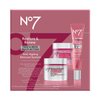 No7 Restore & Renew Face & Neck Multi Action Skincare System - SPF 30 Face Moisturizer & Anti-Aging Facial Serum For Deep Wrinkle Repair + Hydrating Night Cream with Hyaluronic Acid - (3 Piece Kit)