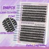 Fluffy Lash Clusters 3D Volume Lash Extensions 40D DIY Cluster Eyelash Extensions 280Pcs Wispy Individual Lashes Mink Look by FOINEMYED(10-16mm, D Curl)