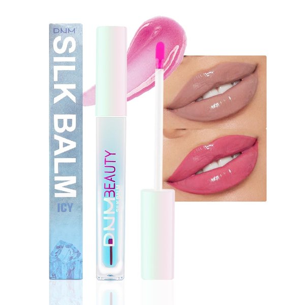 BINGBRUSH Mood Color Changing PH Lipgloss,Hydrating Lip Glow Oil,Plumping Lip Oil Gloss,Tinted Lip Gloss Discoloration Lipstick (1Pc B01#Ice feeling)