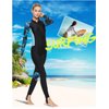 Full Body Scuba Rash Guard Dive Skin UV Swimwear Sport Skins for Men Women, Long Sleeve One Piece Front Zipper Diving Wetsuit for Surfing Swimming Snorkeling Canoeing (Women’s Purple, XXL)
