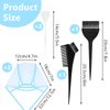 6 PCS Highlights Hair Color Kit, With 2 Hair Coloring Caps, 2 Spatula With Crochet Hook, 2 Hair Dye Brush, Hair Highlighting Kit Styling Tools for Salon Hair Dyeing Hairdressing and DIY Dyeing Hair