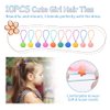 2Pcs Girls Wet Hair Brush, Cute Detangler Brush, Kids Wet-Brush No Pain Soft for All Hair Types Hair Curly Through Tangles Boys Hair Brush(Rabbit & Shell Pattern, with 10Pcs Cartoon Hair Ties)