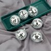 Mirror Disco Balls Set - Silver Disco Party Decoration Bright Reflective Mirror Christmas Balls Easy to Hang Suitable for Christmas, Wedding, Family Party Decoration (16)