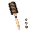 BRUSHZOO Round Brush for Blow out, Round Hair Brush for Women Men Styling Curling Straightening, Wooden Round Brush AddShine Volume (2.8 Inch)